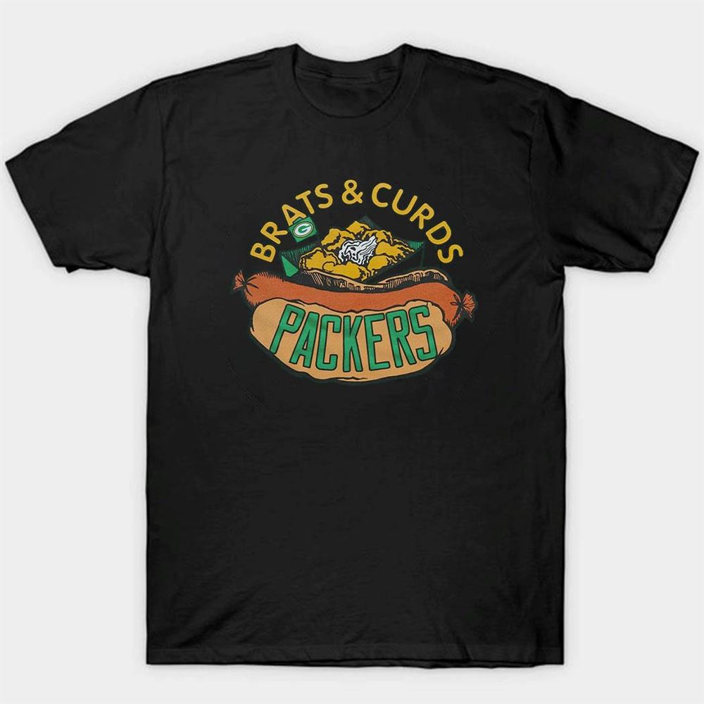 Brats and curds Green Bay Packers Funny T-shirt - Dalatshirt