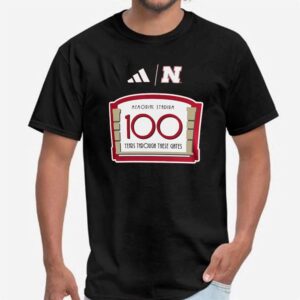 2 Nebraska Huskers adidas Memorial Stadium 100th Anniversary Sideline Strategy Shirt