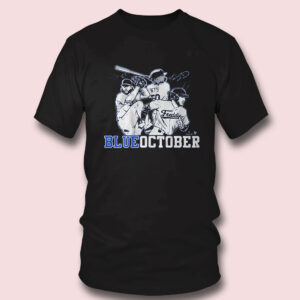 4 BLUE OCTOBER MOOKIE BETTS FREDDIE FREEMAN CLAYTON KERSHAW Shirt
