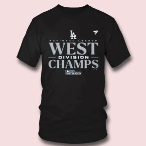 4 Los Angeles Dodgers 2023 NL West Division Champions National League T Shirt