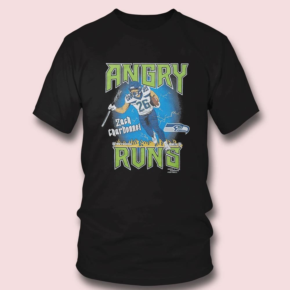Angry Runs Seahawks Zach Charbonnet Shirt