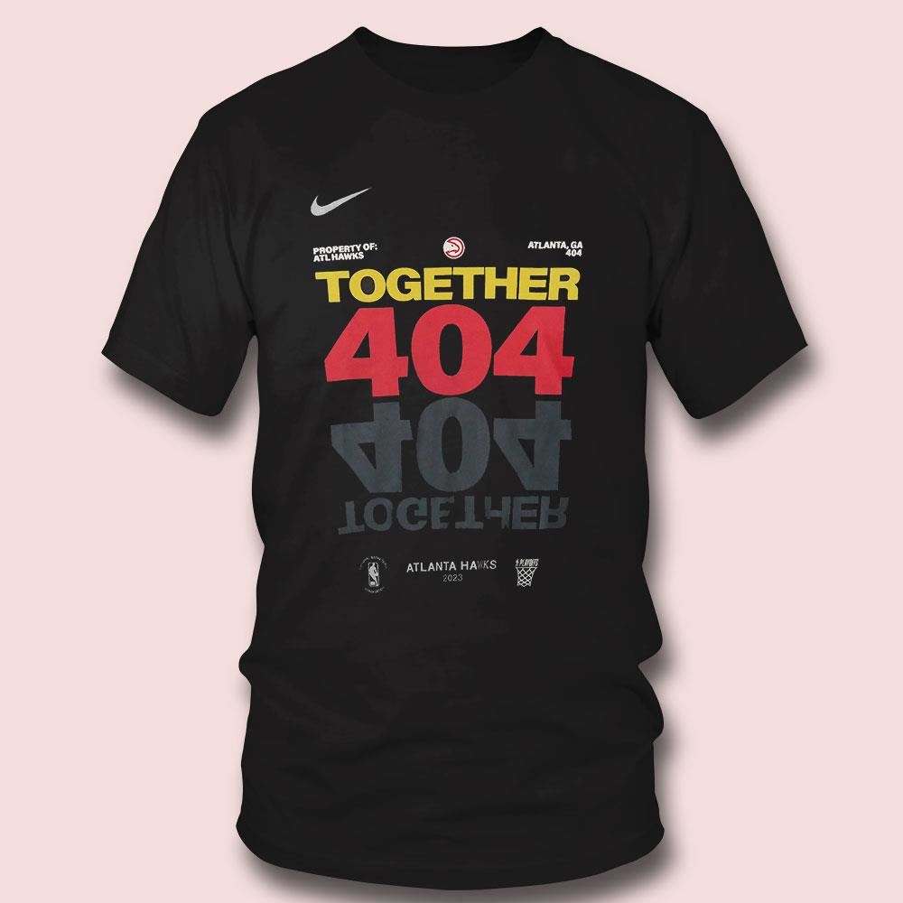 Atlanta Hawks Player Nike Together 404 2023 Nba Playoffs T-shirt