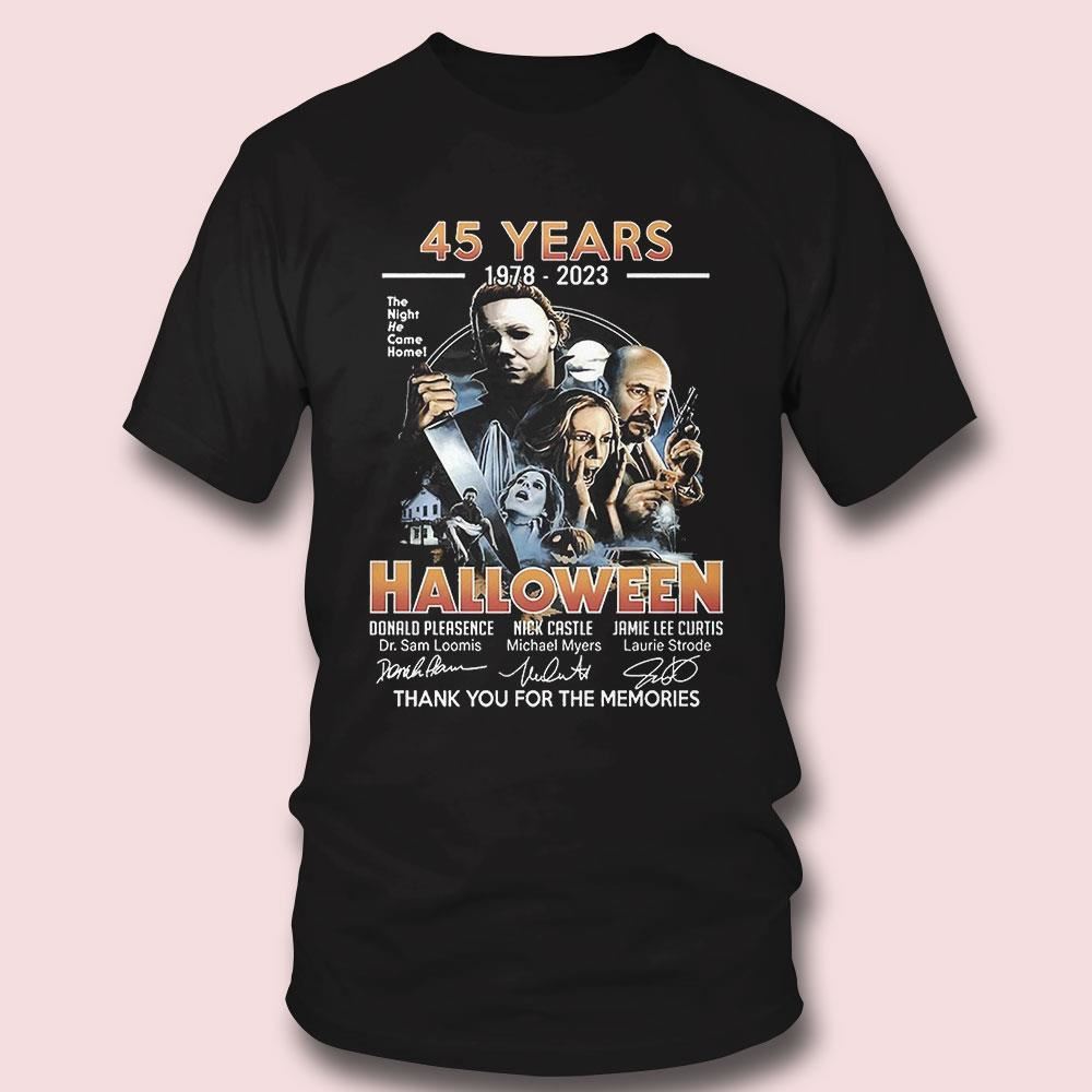 Halloween 45 Years 1978 – 2023 Thank You For The Memories T-shirt