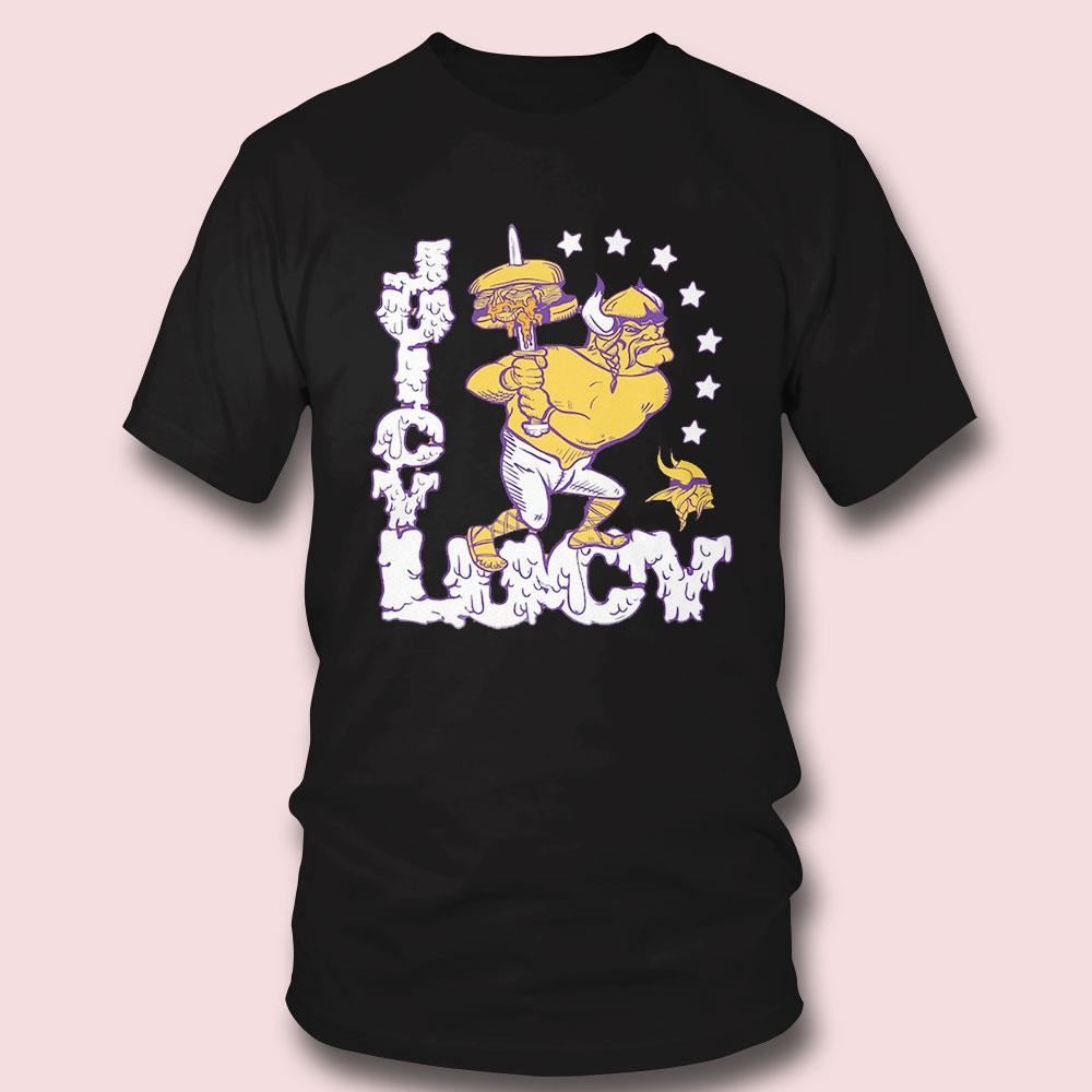 Juicy Lucy Minnesota Vikings Nfl X Guy Fieri Flavortown Shirt