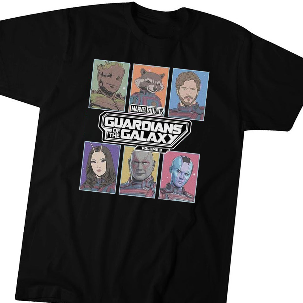 Marvel Guardians Of The Galaxy Pop Art Boxes Shirt