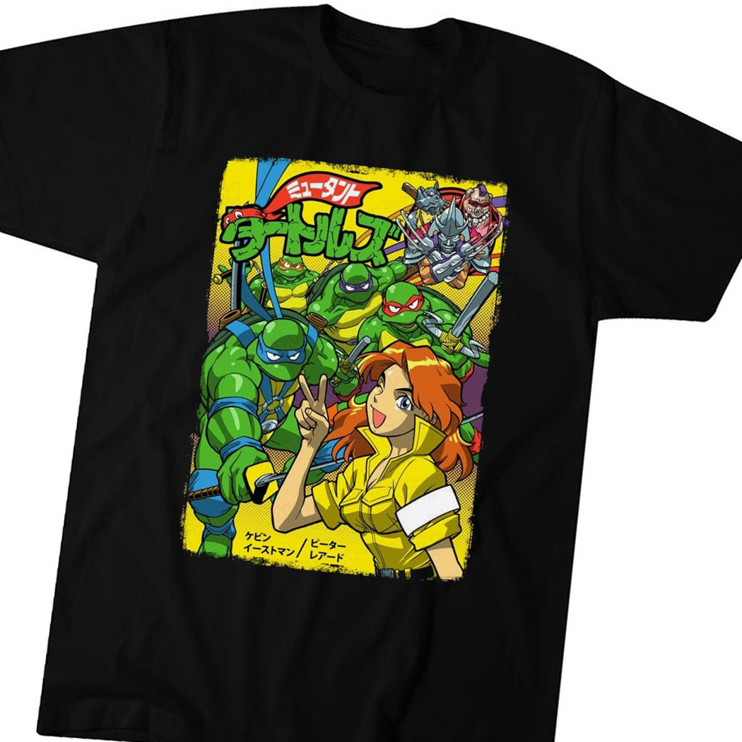 Teenage Mutant Ninja Turtles Japanese 80's Adult T-Shirt – Fundom