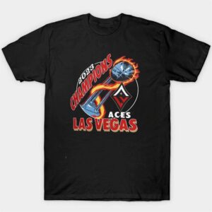 1 Las Vegas Aces Homage 2023 WNBA Finals Champions Trophy T Shirt