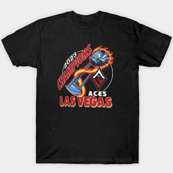 Las Vegas Aces Homage 2023 WNBA Finals Champions Trophy T-Shirt