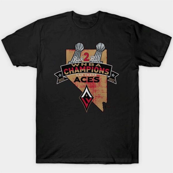 Las Vegas Aces Stadium Back To Back WNBA Finals Champions 2023 T-Shirt