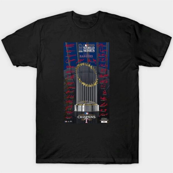 Texas Rangers 2023 American League Champions Signature Trophy Shirt