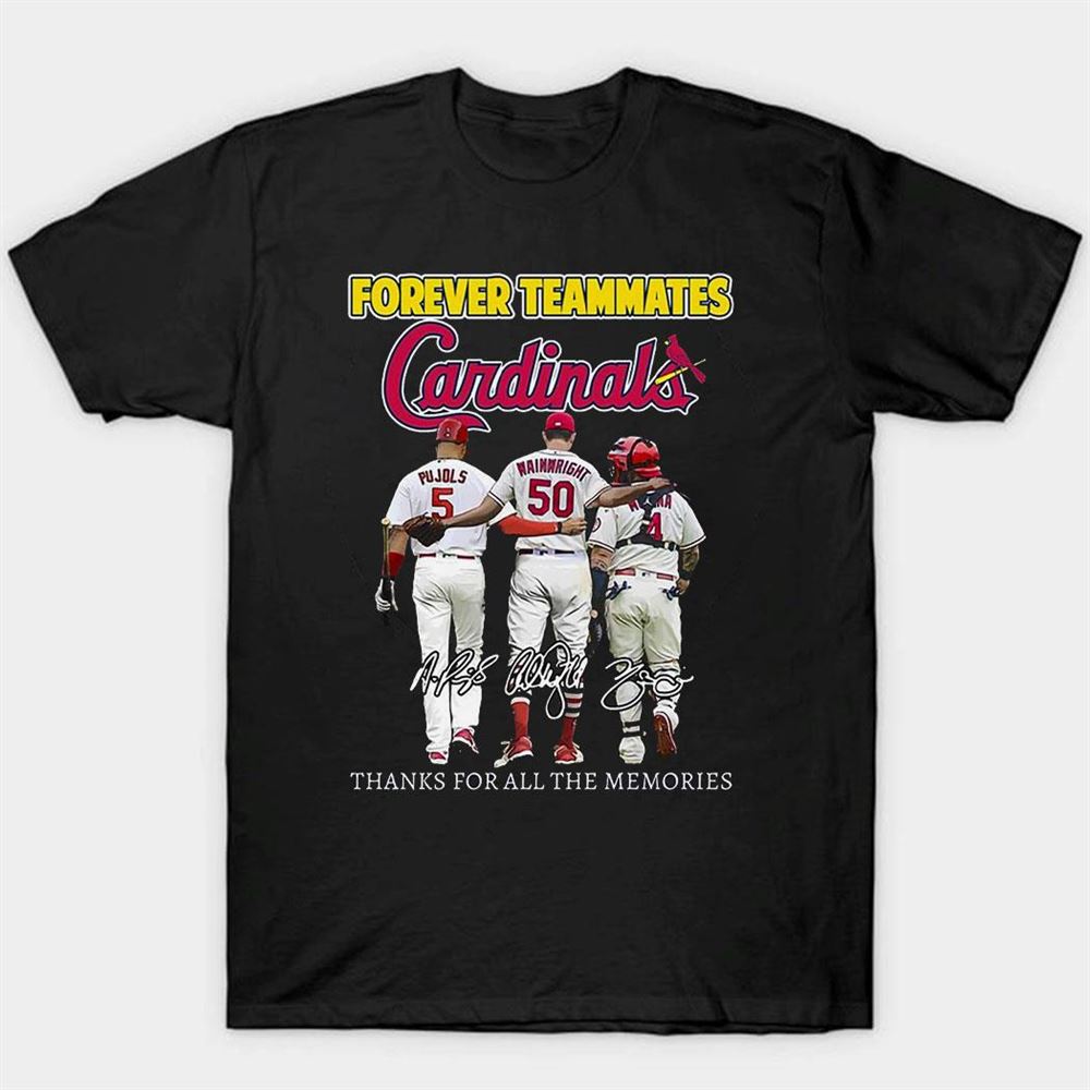 Official forever Teammates St Louis Cardinals Thanks For All The Memories  Unisex T-Shirt, hoodie, sweater, long sleeve and tank top