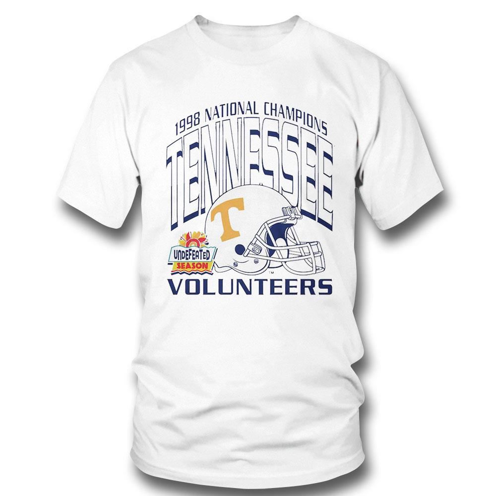 Tennessee Volunteers 1998 National Champions Undefeated Season Shirt Ladies Tee