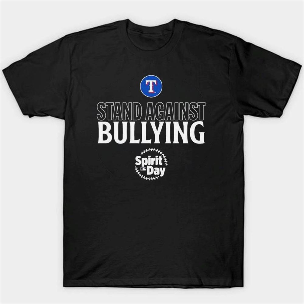 Texas Rangers Stand Against Bullying Spirit Day Shirt