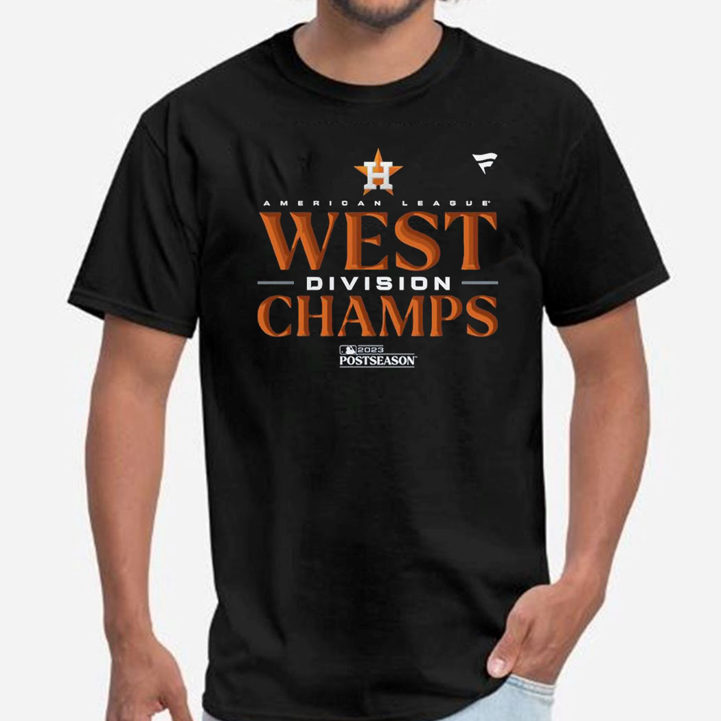 Official Houston astros 2023 al west Division champions T-shirt