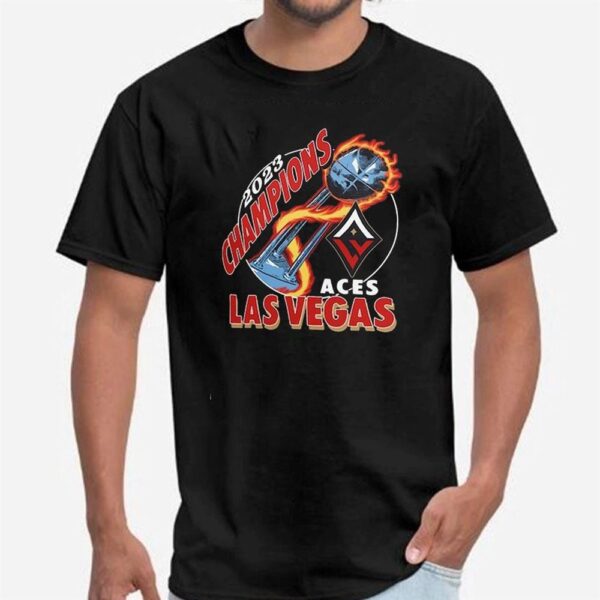 Las Vegas Aces Homage 2023 WNBA Finals Champions Trophy T-Shirt