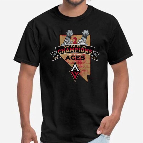 Las Vegas Aces Stadium Back To Back WNBA Finals Champions 2023 T-Shirt