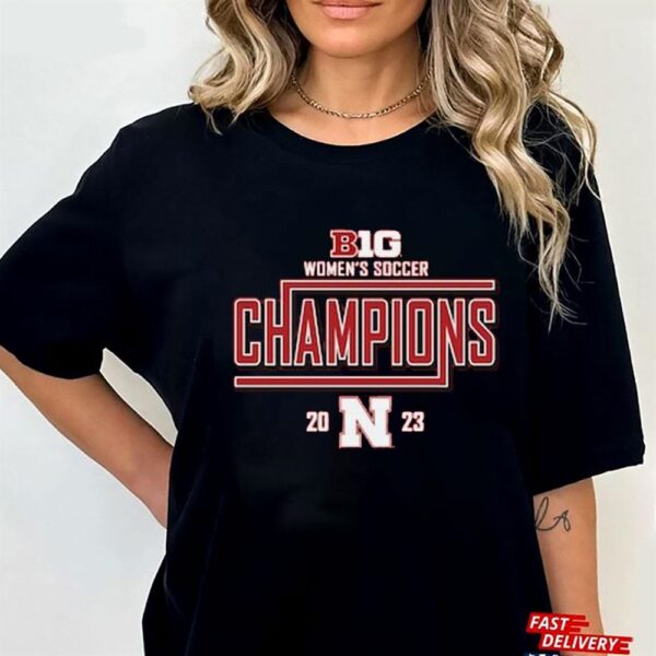 Nebraska Huskers 2023 Big Ten Women’s Soccer Regular Season Champions T-shirt