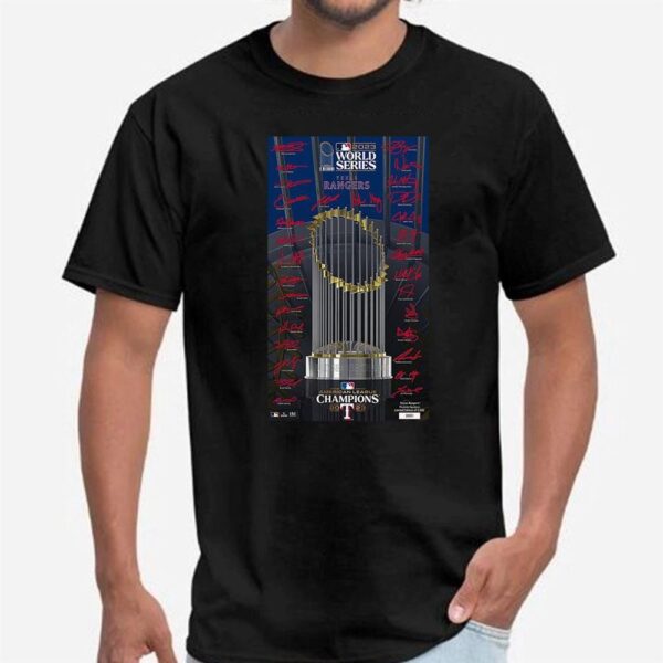 Texas Rangers 2023 American League Champions Signature Trophy Shirt