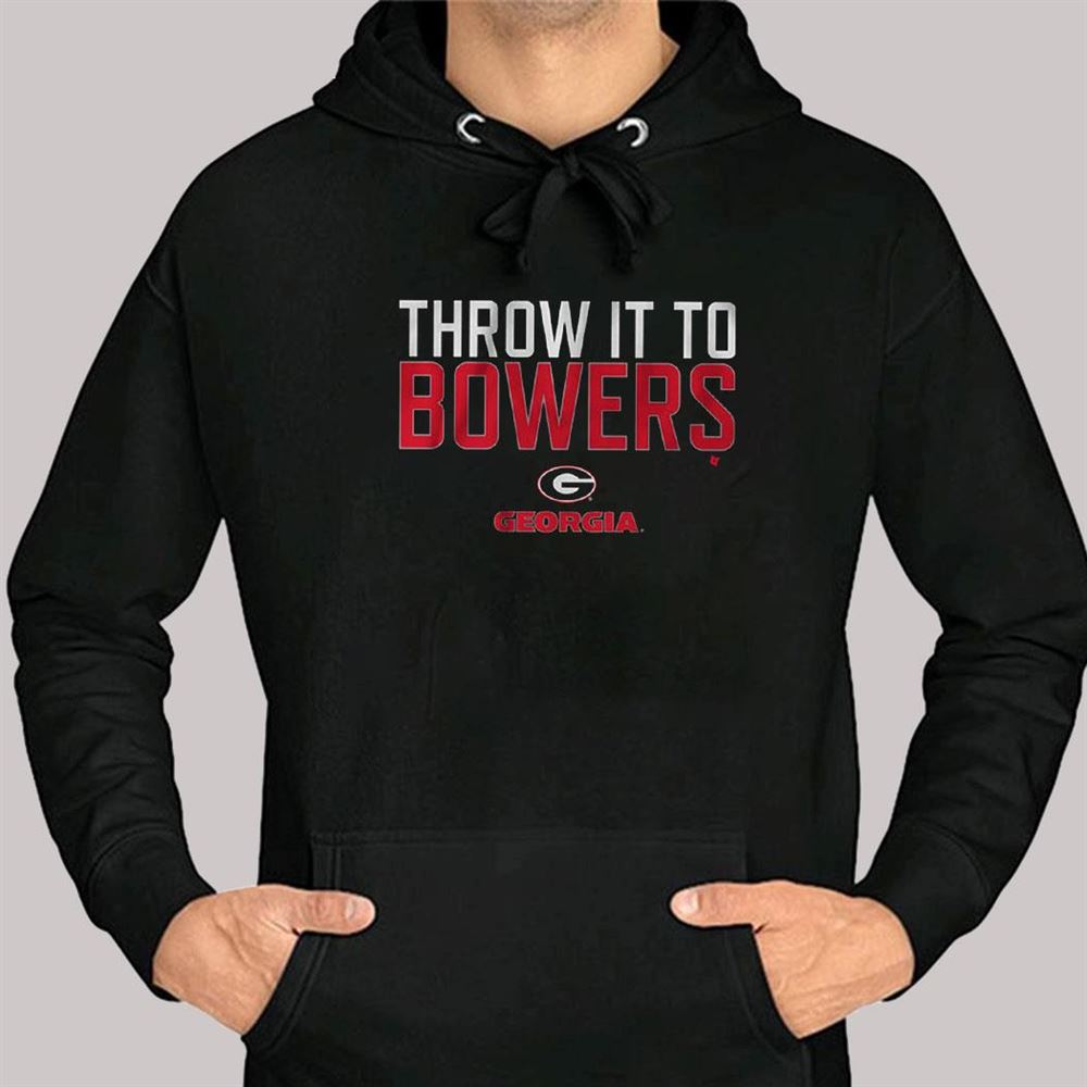 Georgia Bulldogs Throw It To Brock Bowers T-shirt,Sweater, Hoodie