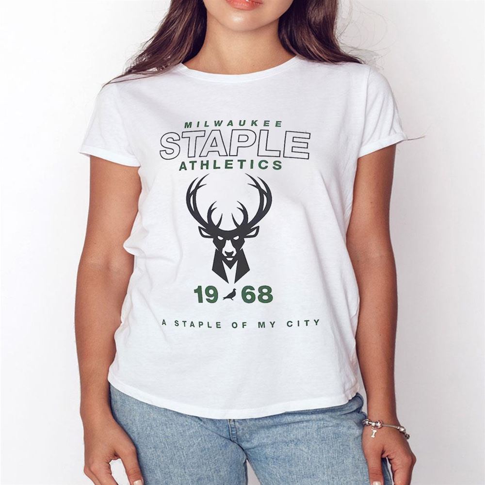 Milwaukee Bucks Nba Staple Home Team T-shirt