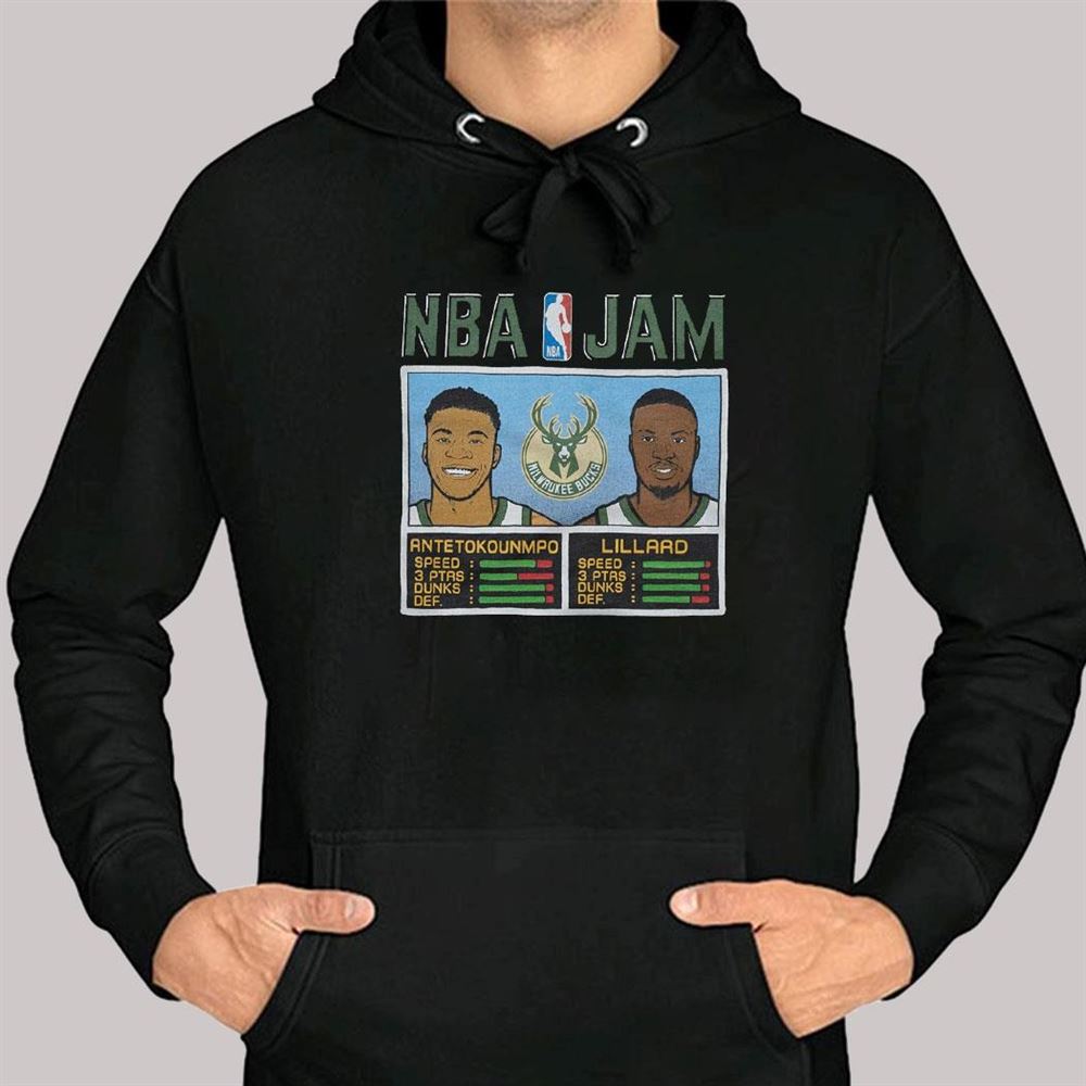 Nba Jam Bucks Antetokounmpo And Lillard Shirt - Shibtee Clothing