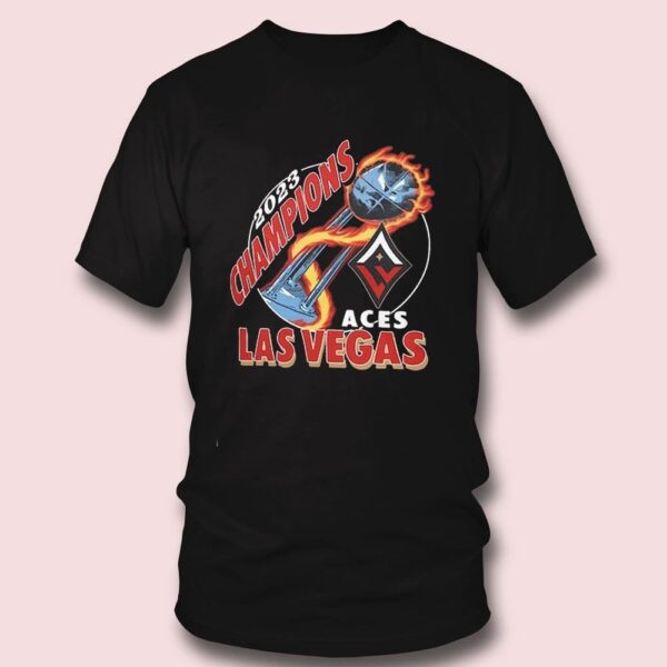 Las Vegas Aces Homage 2023 WNBA Finals Champions Trophy T-Shirt