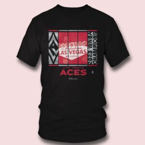 Las Vegas Aces Stadium 2023 WNBA Finals Champions Skyline Shirt