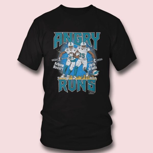 Miami Dolphins Angry Runs Dolphins Mostert And Brooks Shirt