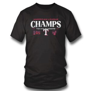 4 Texas Rangers 2023 American League Champions T Shirt