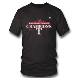 4 Texas Rangers Fanatics Branded 2023 American League Champions T Shirt