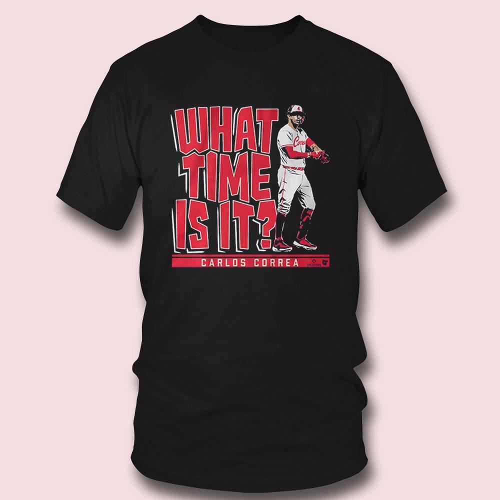 Carlos Correa: What Time Is It Minnesota, Youth T-Shirt / Medium - MLB - Sports Fan Gear | breakingt