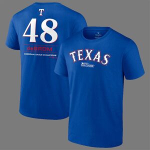 Jacob deGrom Texas Rangers American League Champions 2023 T shirt 2