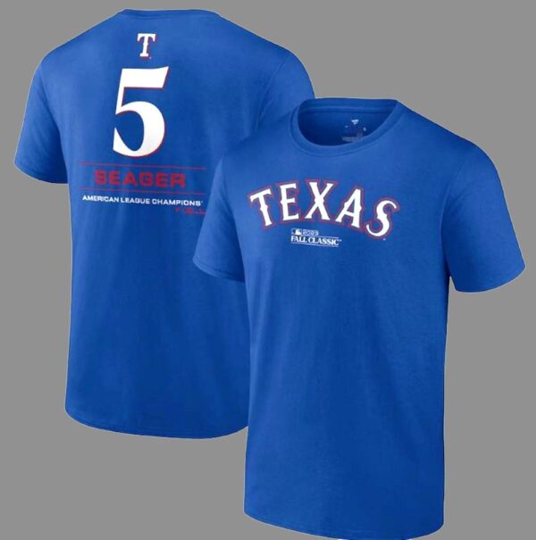 Texas Rangers Corey Seager 2023 American League Champions Shirt