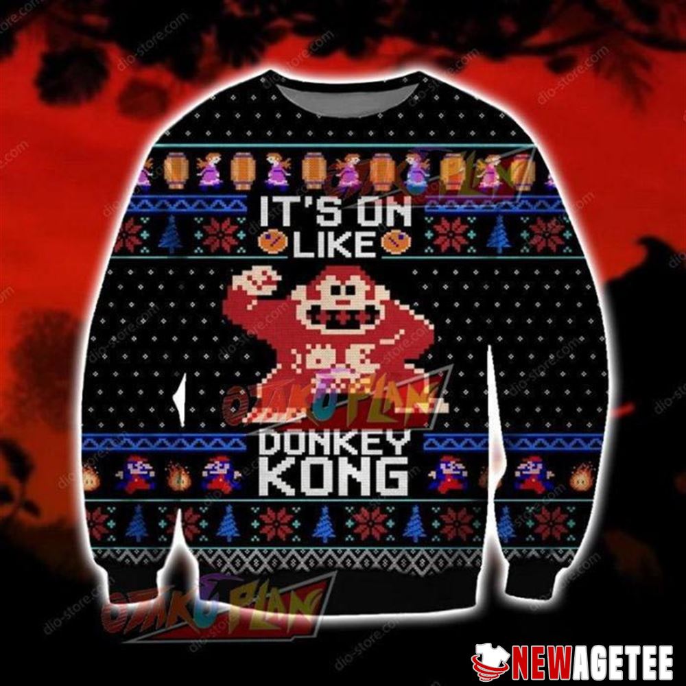 Donkey Kong Knitting Pattern Christmas Ugly Sweater