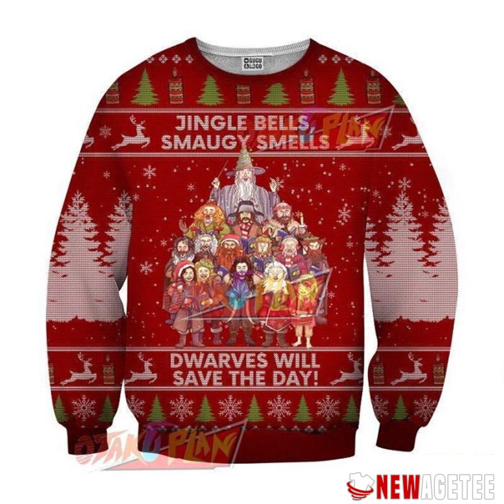 Dwarves Will Save The Day Red Christmas Ugly Sweater