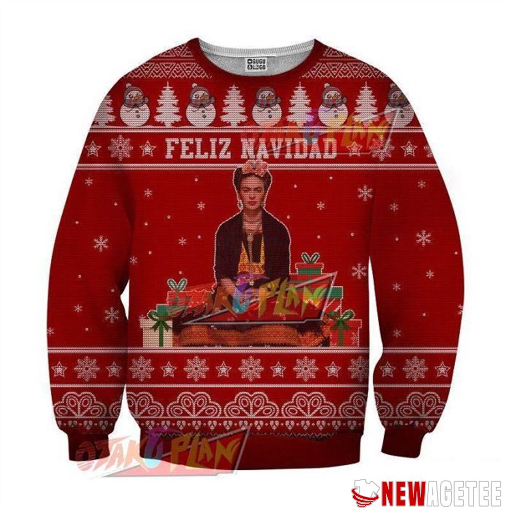 Feliz Navidad Red Christmas Ugly Sweater