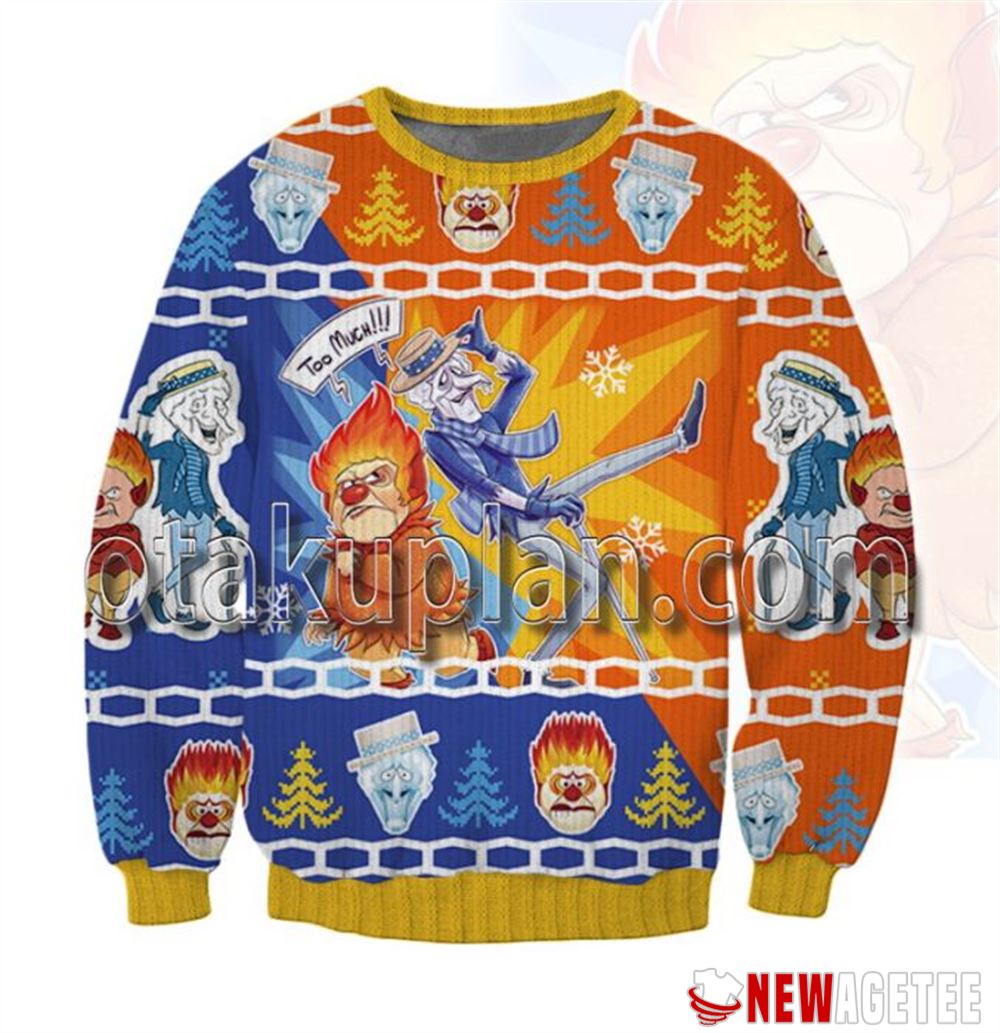 Heat Miser And Snow Miser Christmas Ugly Sweater