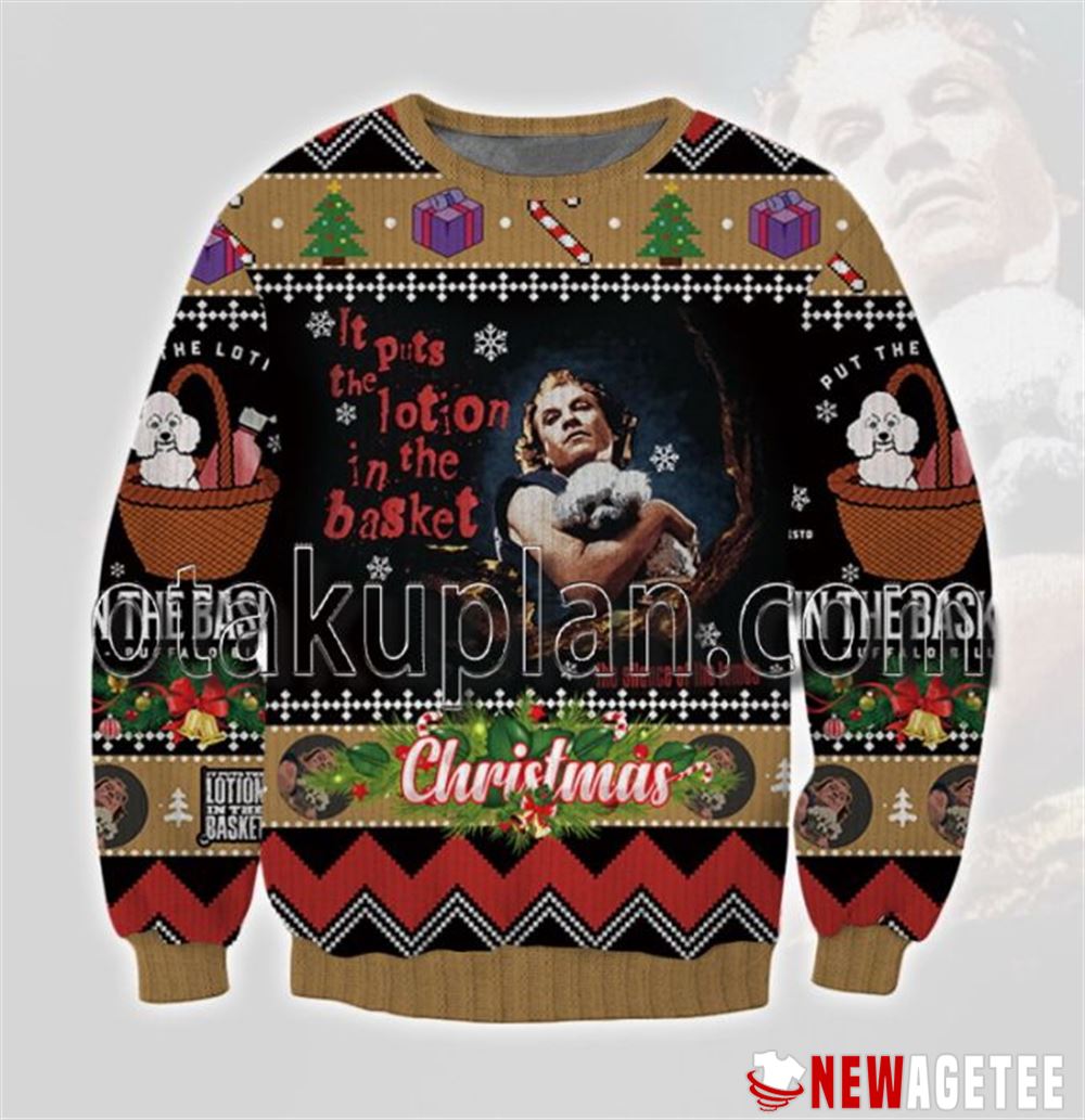 Lotion In The Basket Silence Of The Lambs Christmas Ugly Sweater