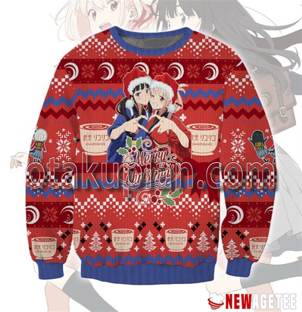 Lycoris Recoil Chisato Takina Christmas Ugly Sweater