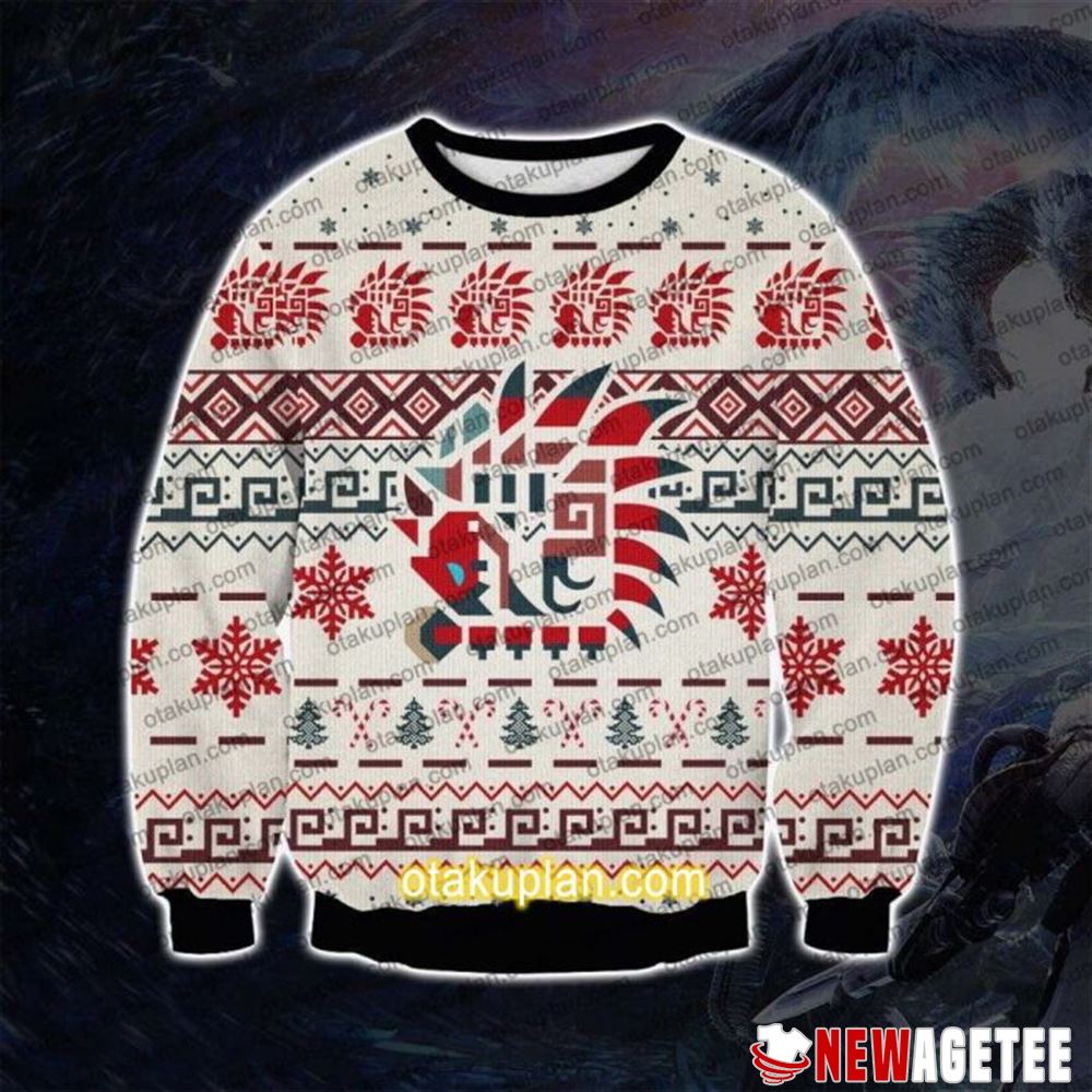 Monster Hunter World Mhw Knitting Pattern Christmas Ugly Sweater