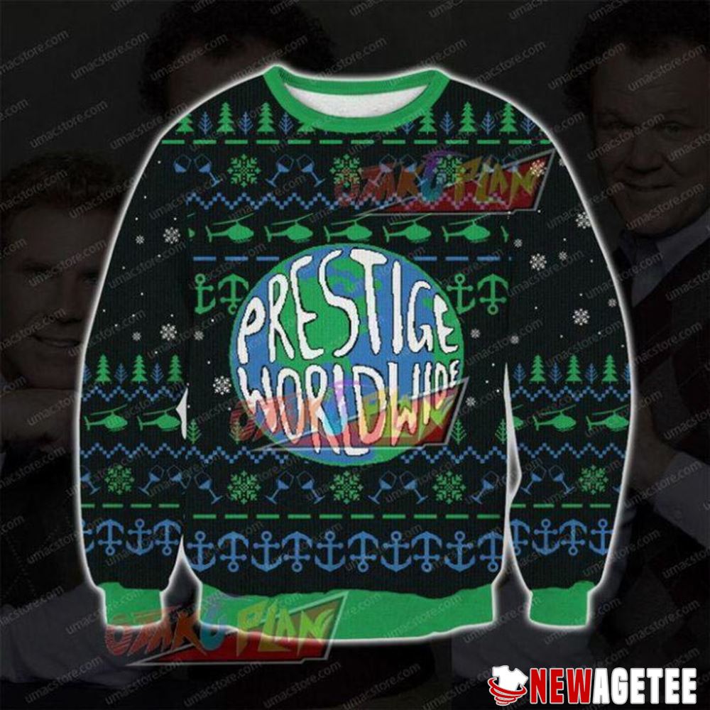 Step Brothers Prestige Worldwide Christmas Ugly Sweater