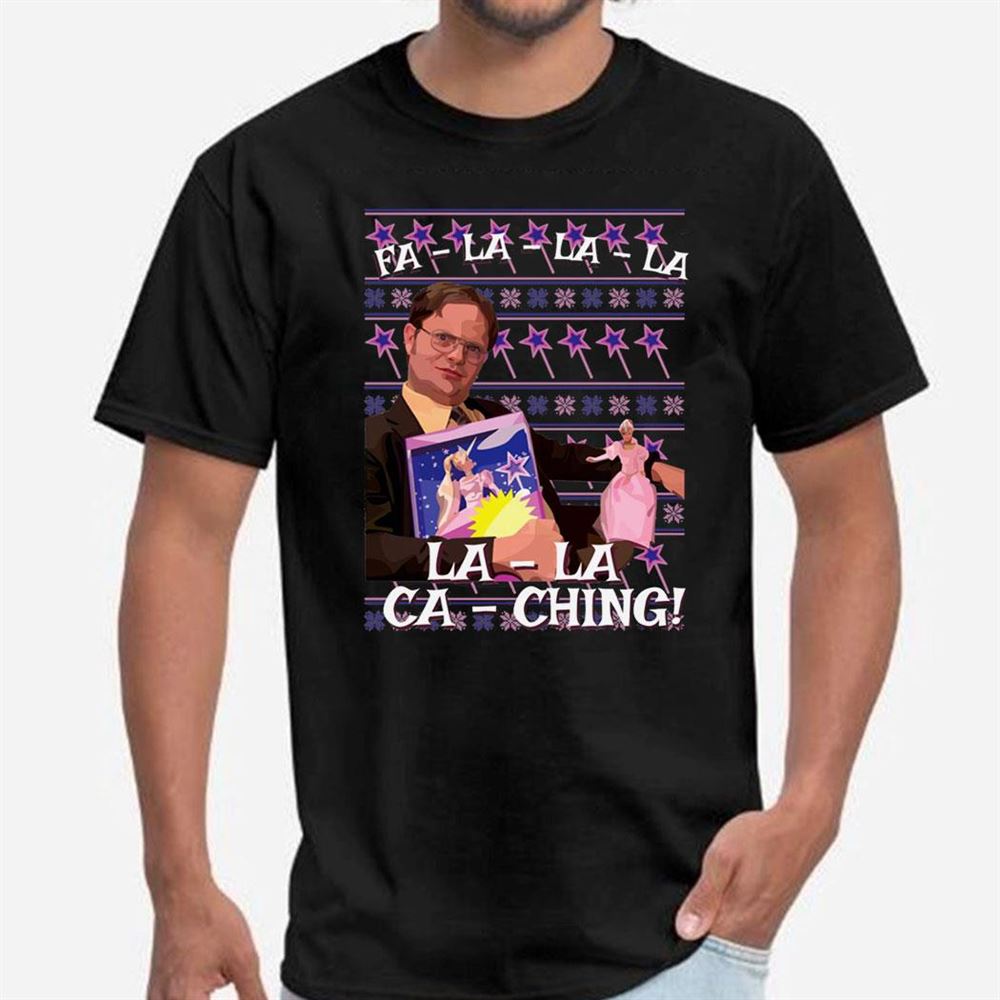 Dwight Schrute Fa La La Ca Ching Ugly Christmas Shirt