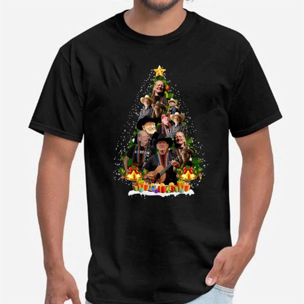 Willie Nelson Christmas Tree Ugly Sweater