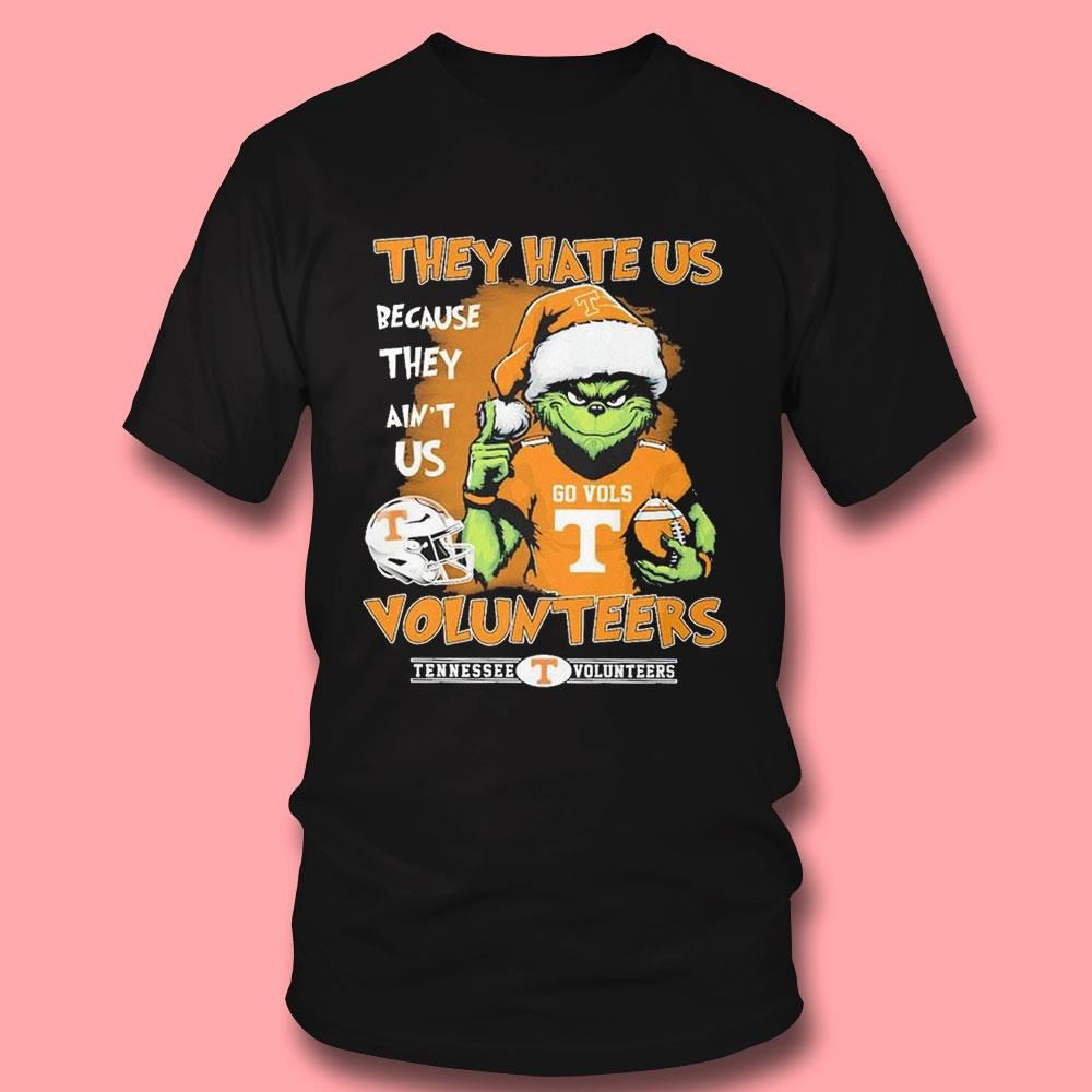 Santa Grinch They Hate Us Because They Ain’t Us Tennessee Volunteers Shirt
