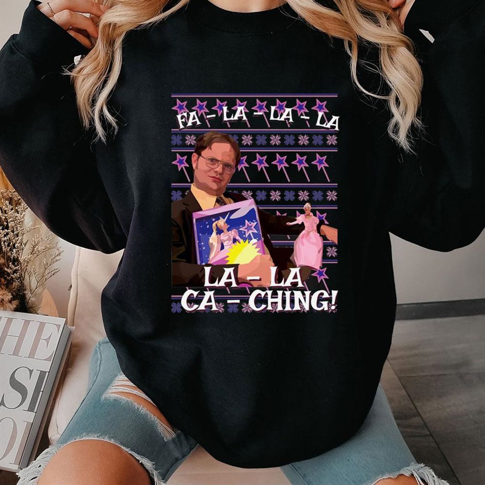 Dwight Schrute Fa La La Ca Ching Ugly Christmas Shirt