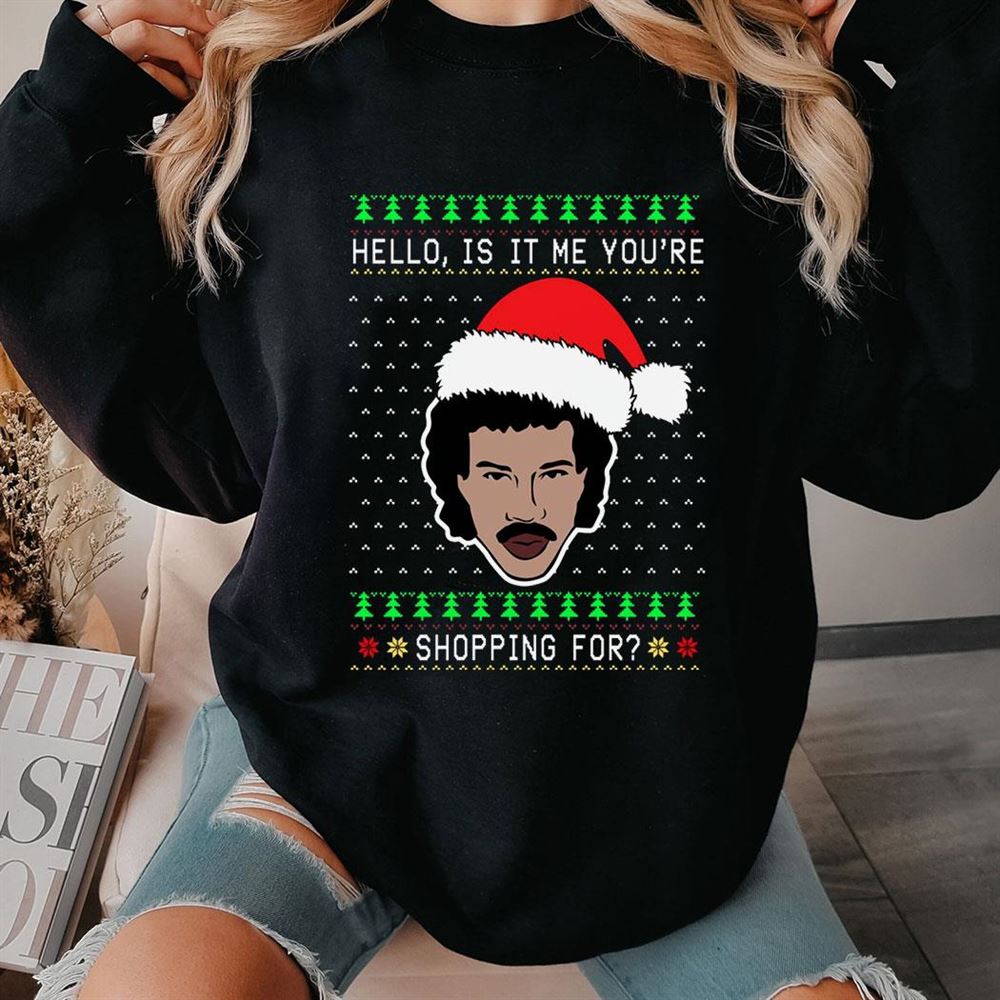 Lionel Richie Hello Ugly Christmas Sweater