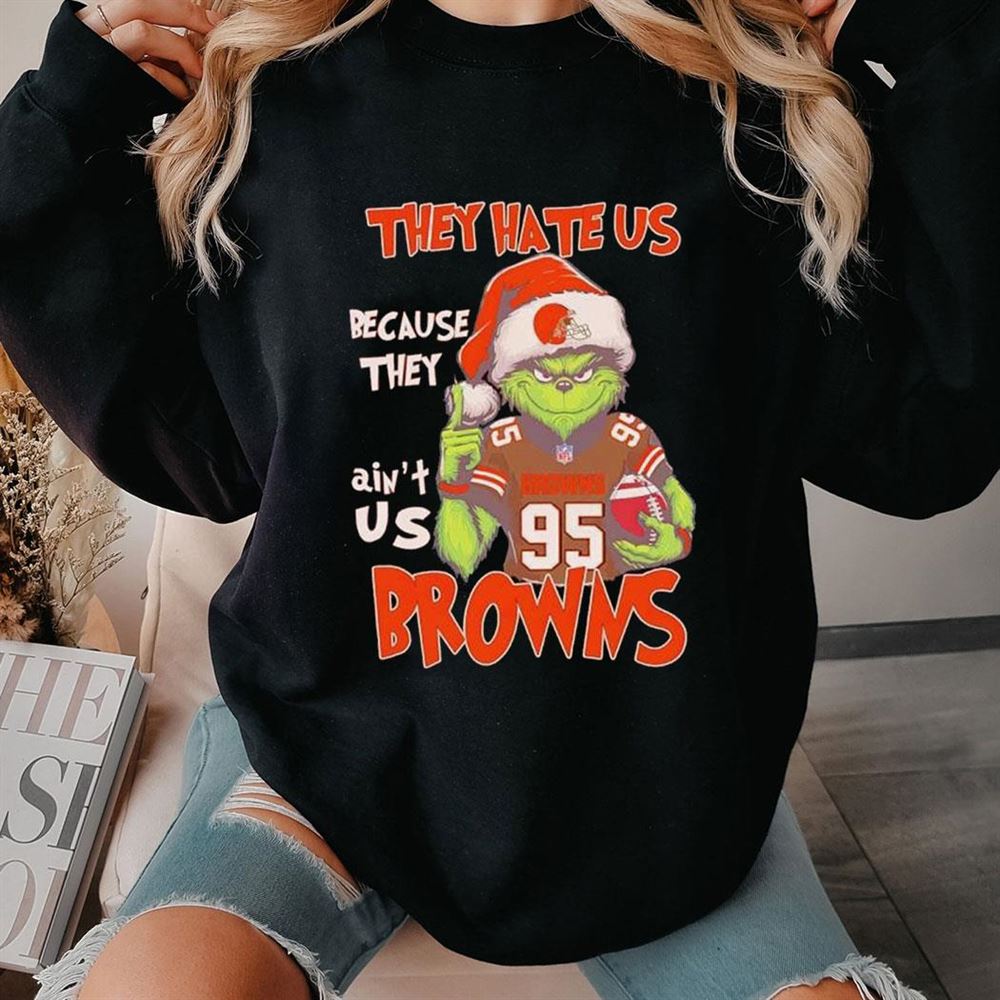 Santa Grinch They Hate Us Because They Ain’t Us Detroit Lions Shirt