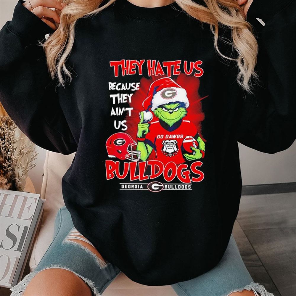 Santa Grinch They Hate Us Because They Ain’t Us Detroit Lions Shirt