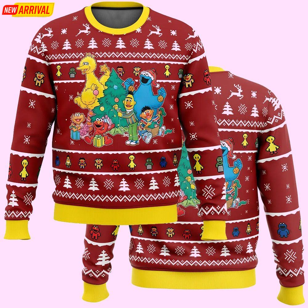 A Sesame Street Christmas Ugly Sweater