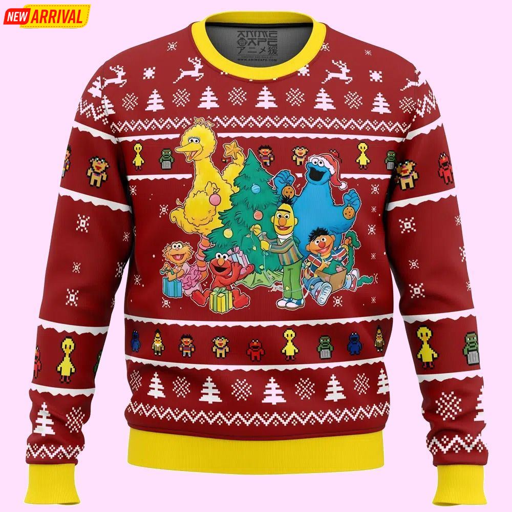 A Sesame Street Christmas Ugly Sweater